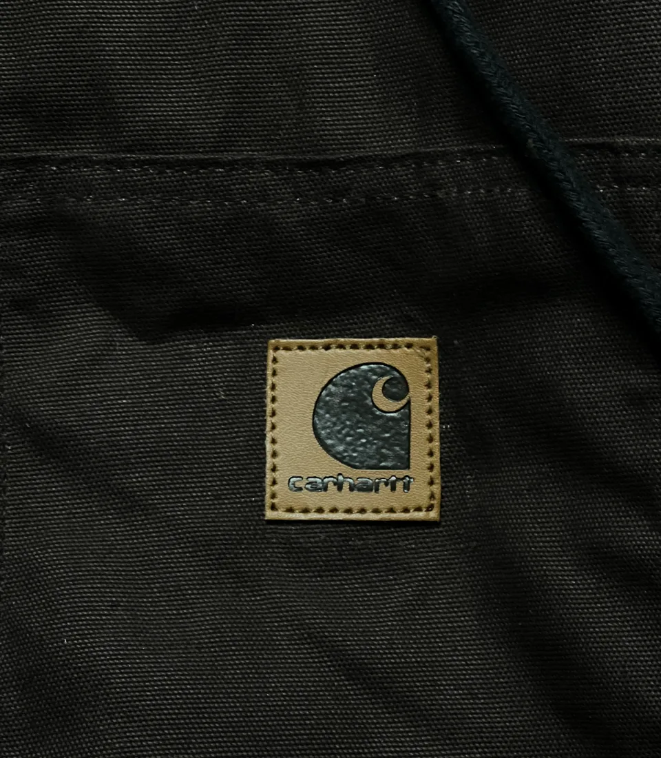 Reworked Vintage Carhartt Hooded Active Jacket — Dark Brown