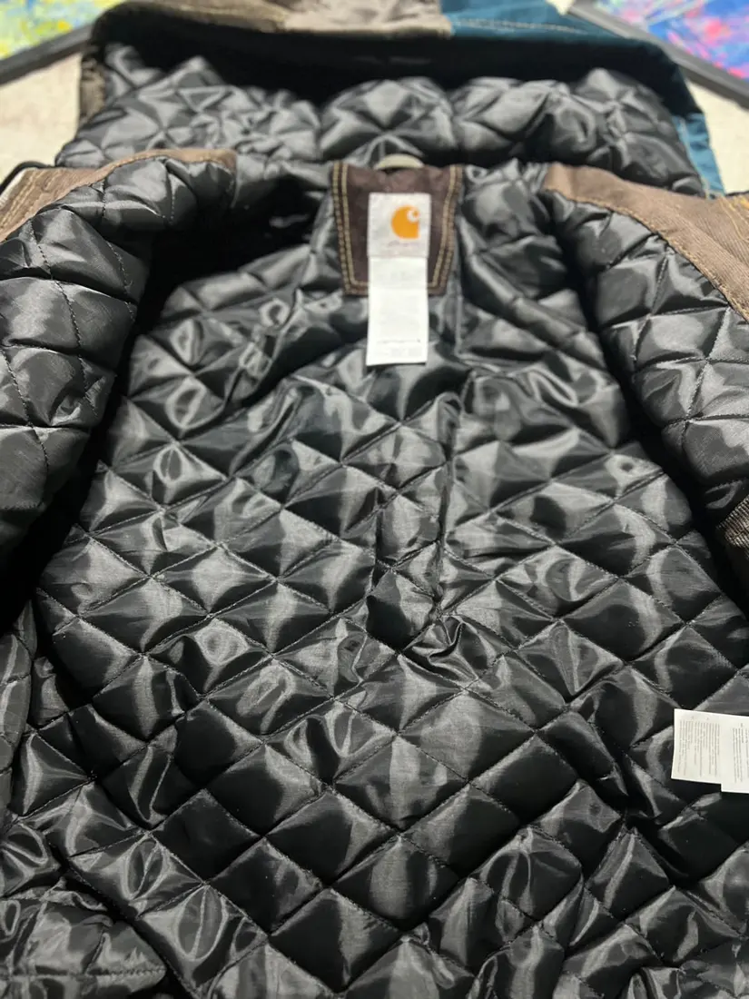 Vintage Carhartt Hooded Active Jacket — Dark Brown