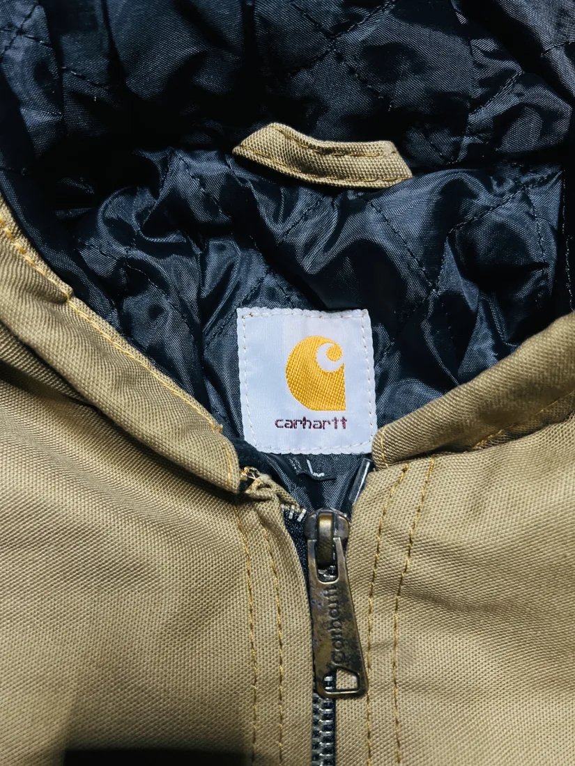 Reworked Vintage Carhartt Hooded Active Jacket — Tan