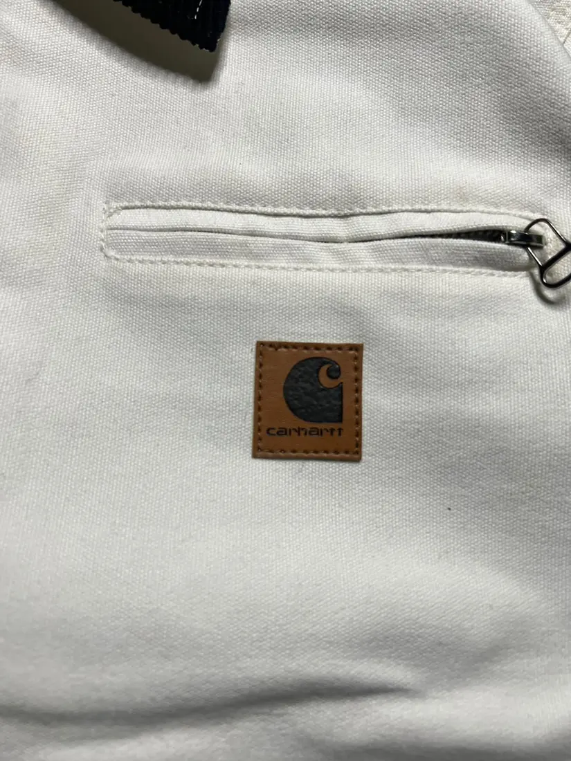 Vintage Carhartt Hooded Jacket — Stone Grey
