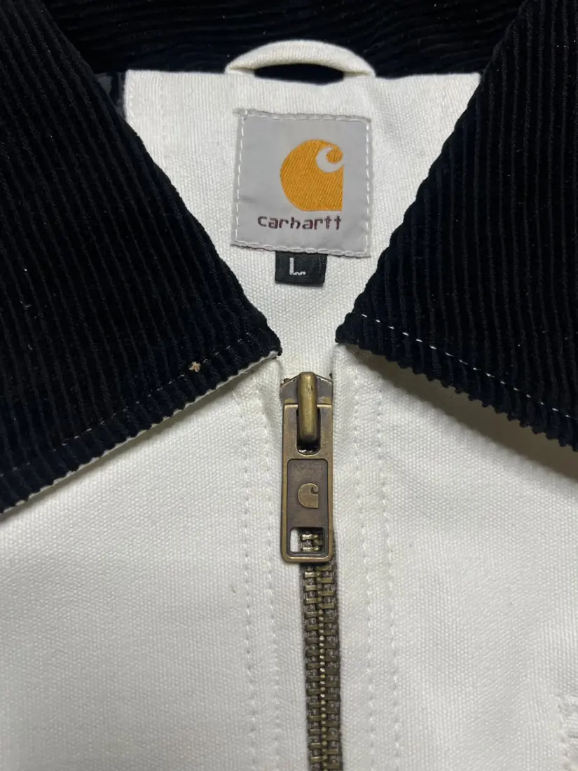 Vintage Carhartt Hooded Jacket — Stone Grey