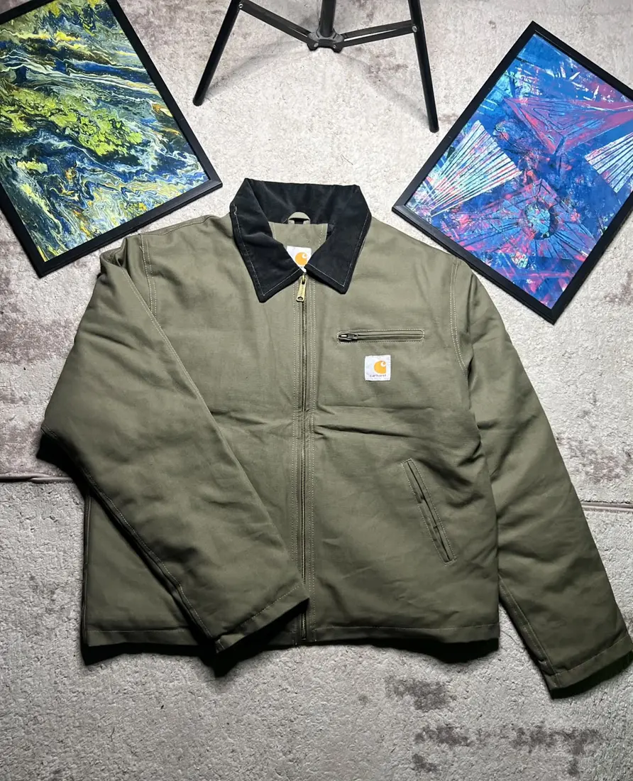 Vintage Carhartt Hooded Duck Jacket — Black — CR05