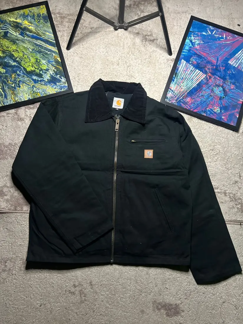 Vintage Carhartt Hooded Jacket — Moss Green (Slightly worn)