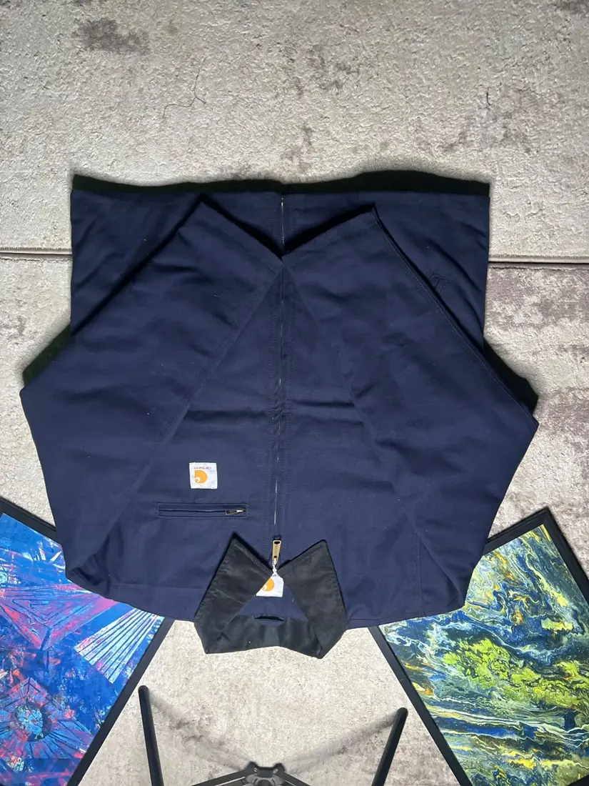 Vintage Carhartt Chore Jacket — Black