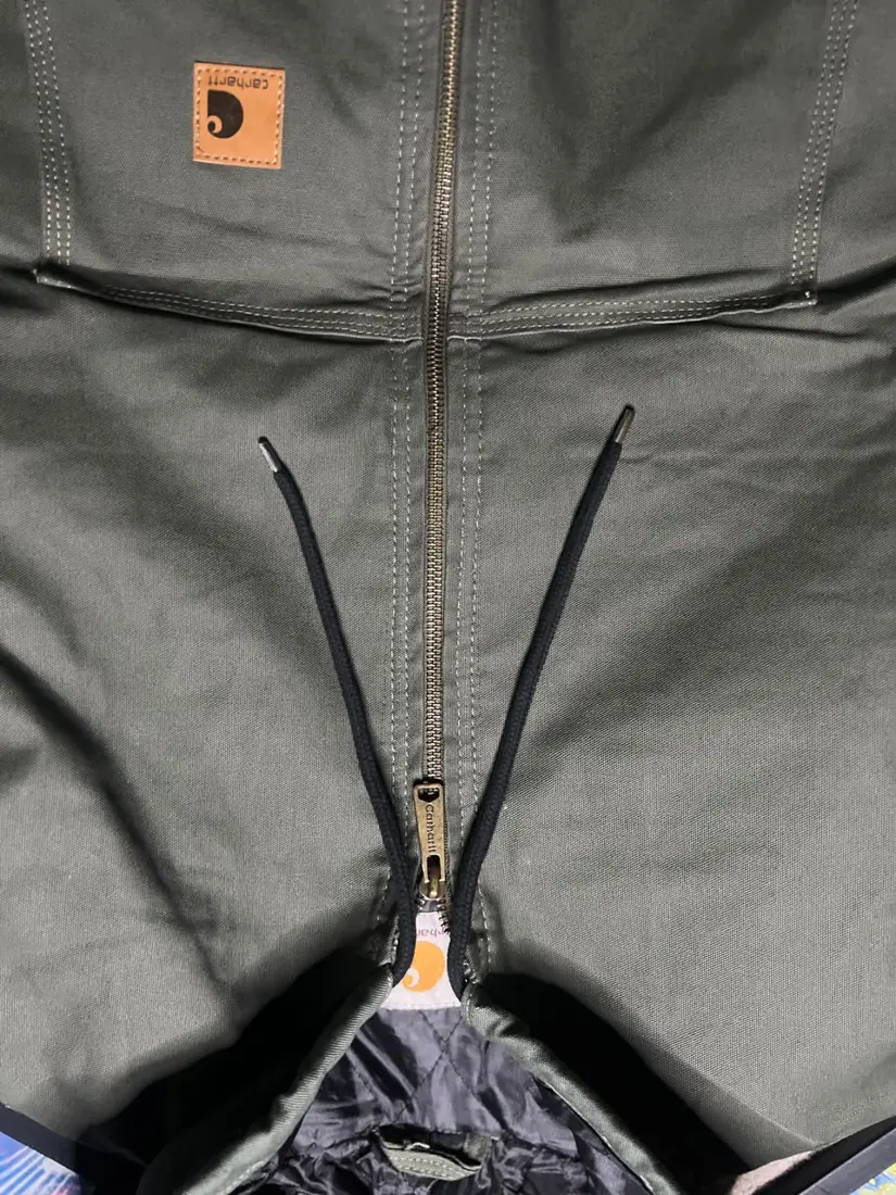 Vintage Carhartt Hooded Active Jacket — Brown