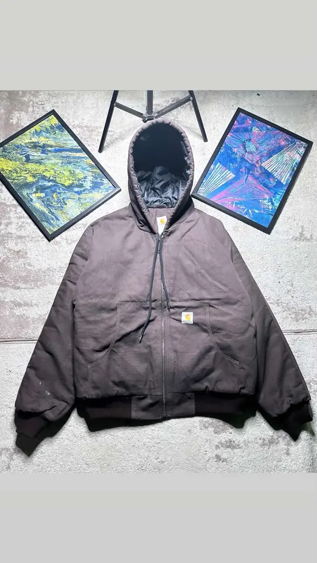 Vintage Carhartt Work Jacket — Charcoal
