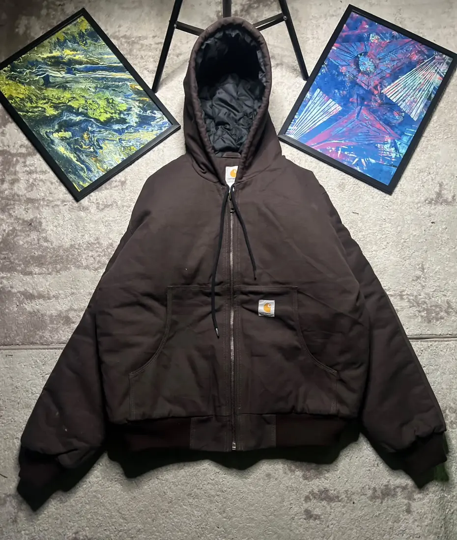 Vintage Carhartt Work Jacket — Charcoal