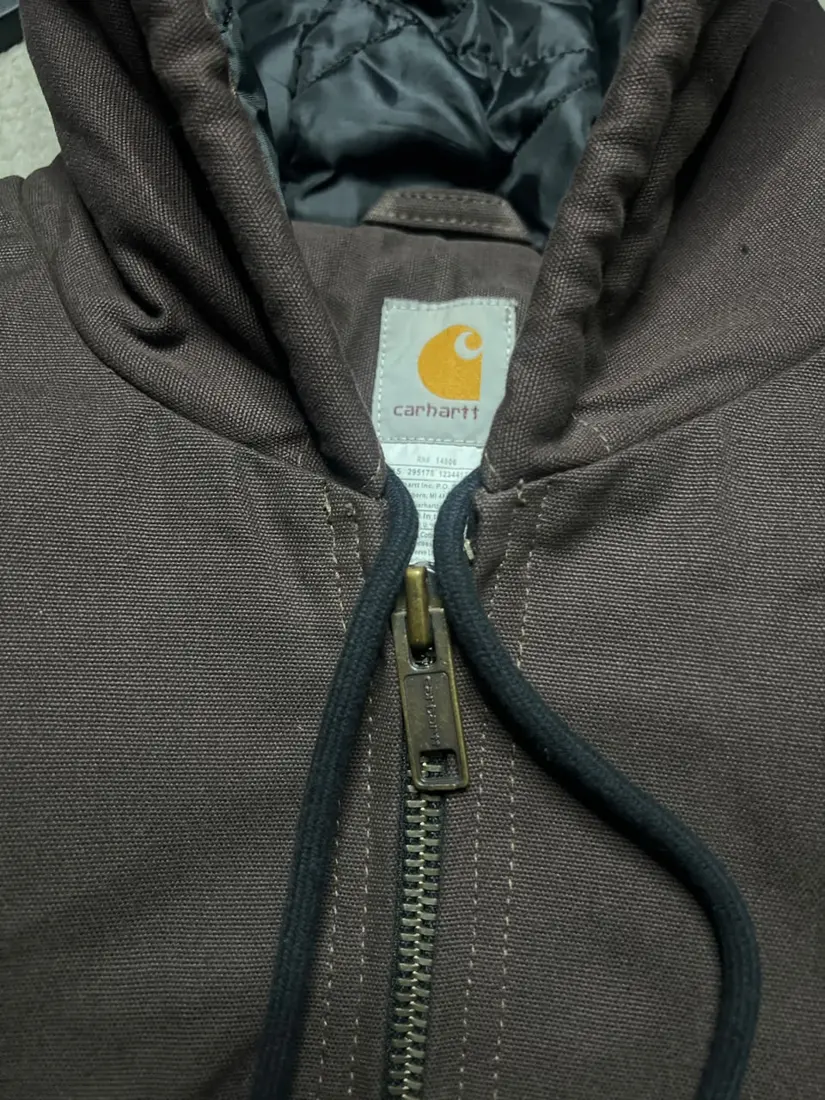 Vintage Carhartt Hooded Jacket — Moss Green (Broken in)