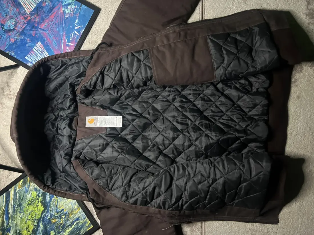 Vintage Carhartt Hooded Jacket — Moss Green (Broken in)