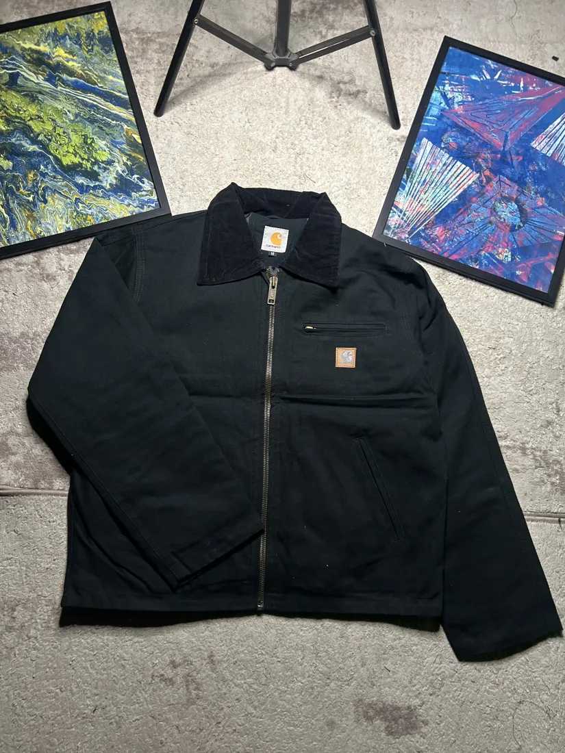 Reworked Vintage Carhartt Detroit Jacket — Black