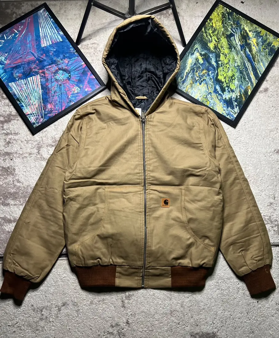 Vintage Carhartt Hooded Jacket — Charcoal