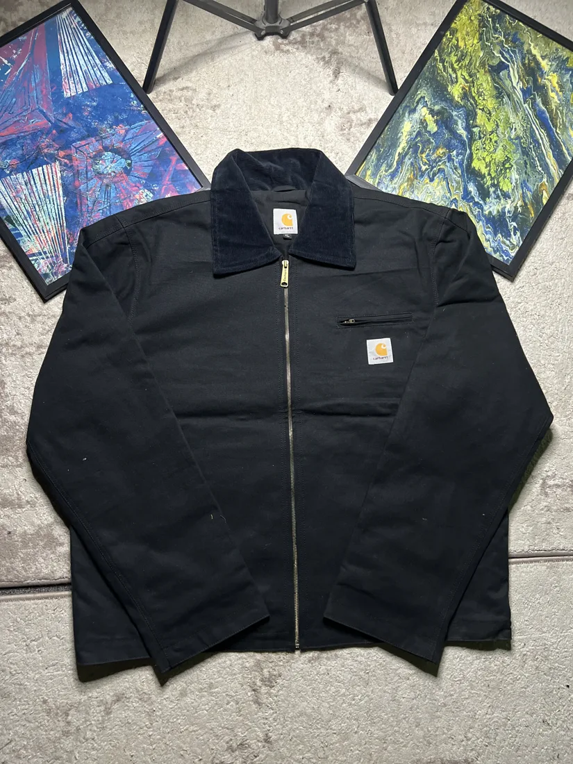 Reworked Vintage Carhartt Detroit Jacket — Black — CR17