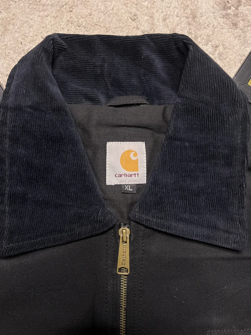 Reworked Vintage Carhartt Detroit Jacket — Black — CR17