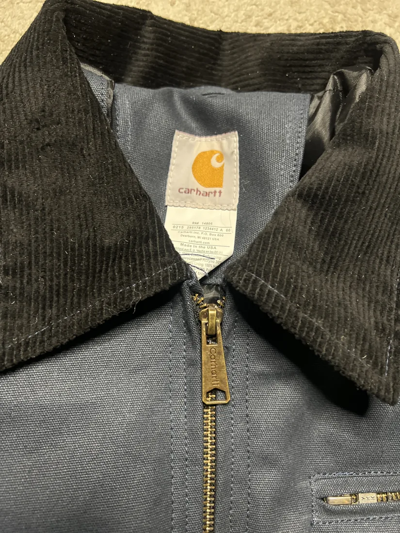 Reworked Vintage Carhartt Detroit Jacket — Grey