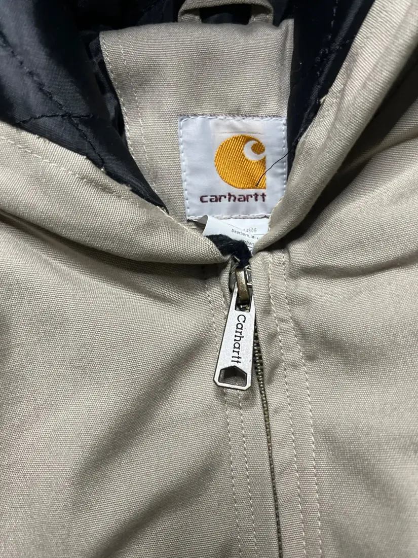 Vintage Carhartt Hooded Jacket — Washed Grey — CR19