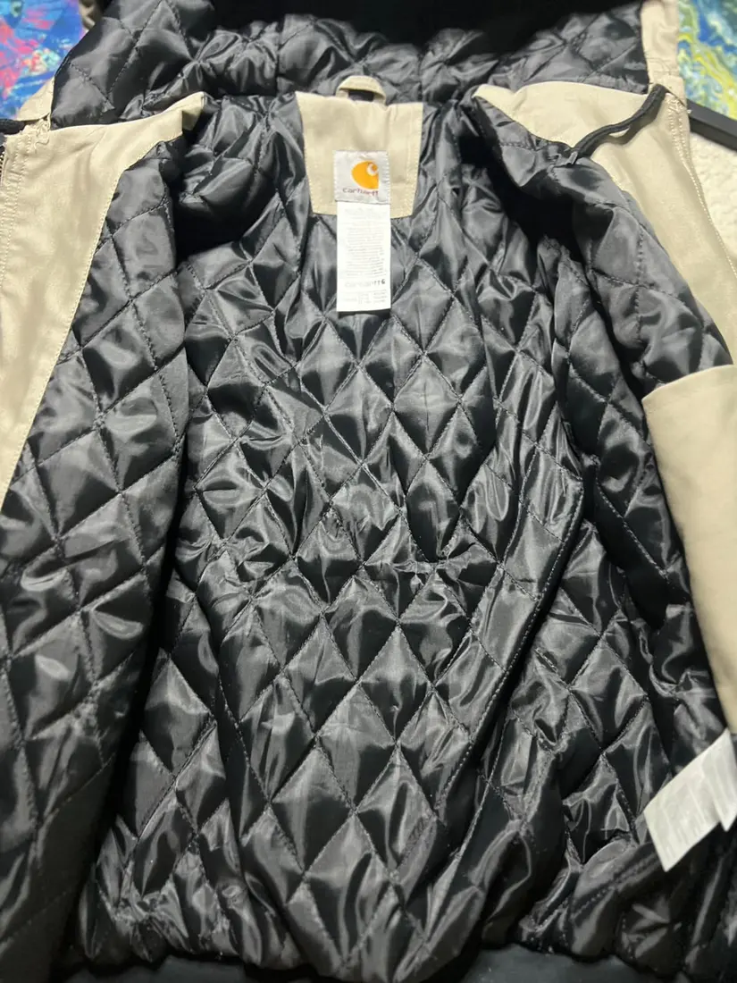 Vintage Carhartt Hooded Jacket — Washed Grey — CR19