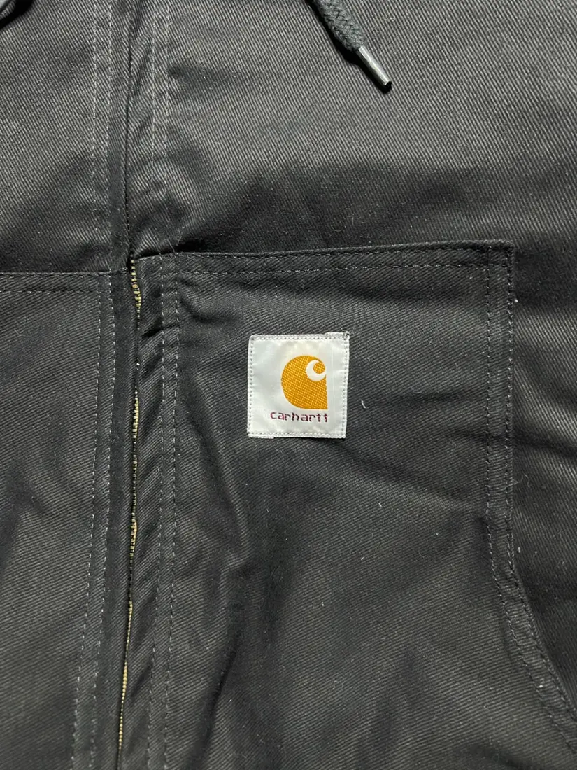 Vintage Carhartt Hooded Jacket — Black