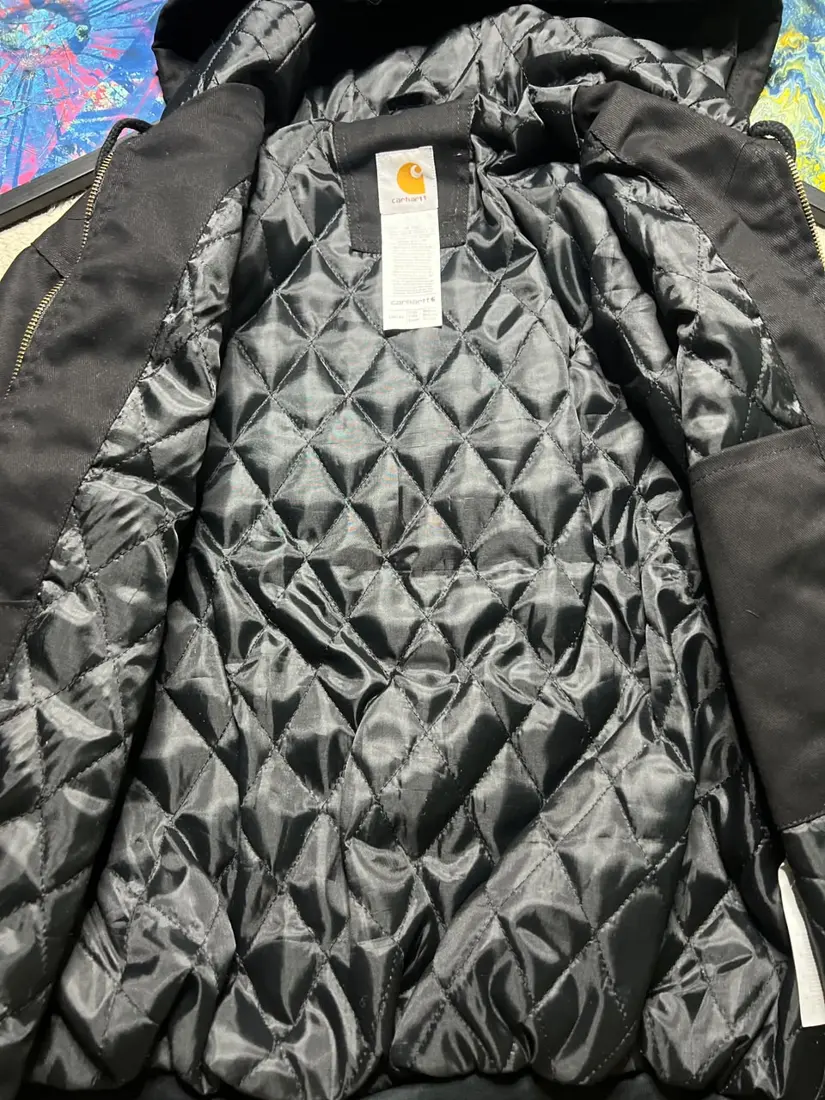 Vintage Carhartt Hooded Jacket — Washed Grey — CR22