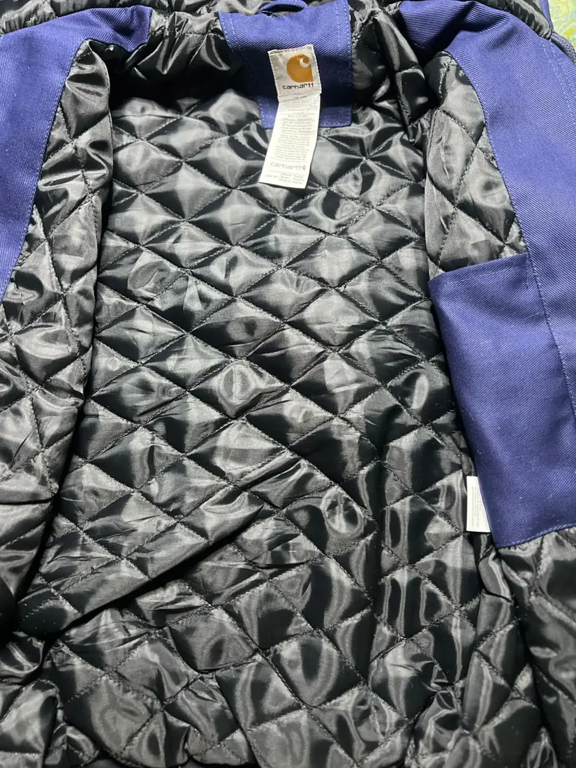 Vintage Carhartt Hooded Jacket — Royal Navy