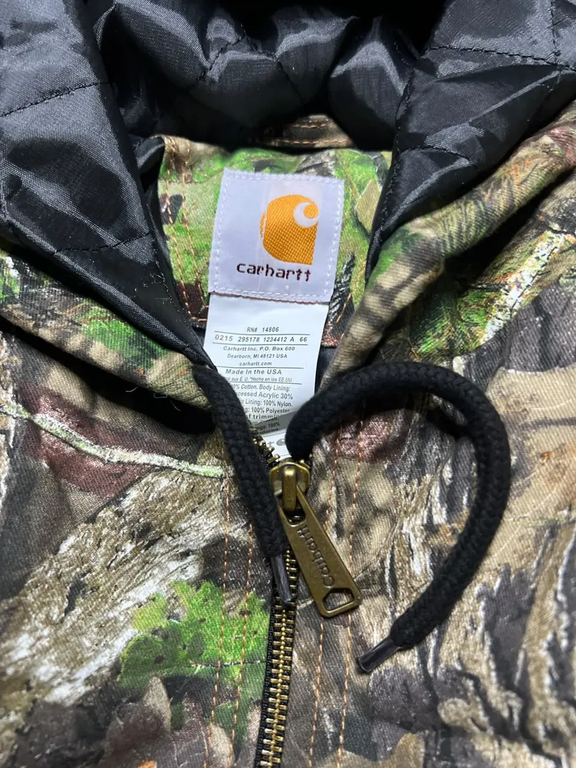 Vintage Carhartt Hooded Jacket — Brown Duck