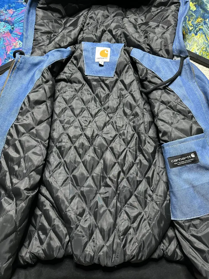 Vintage Carhartt Hooded Jacket — Grey