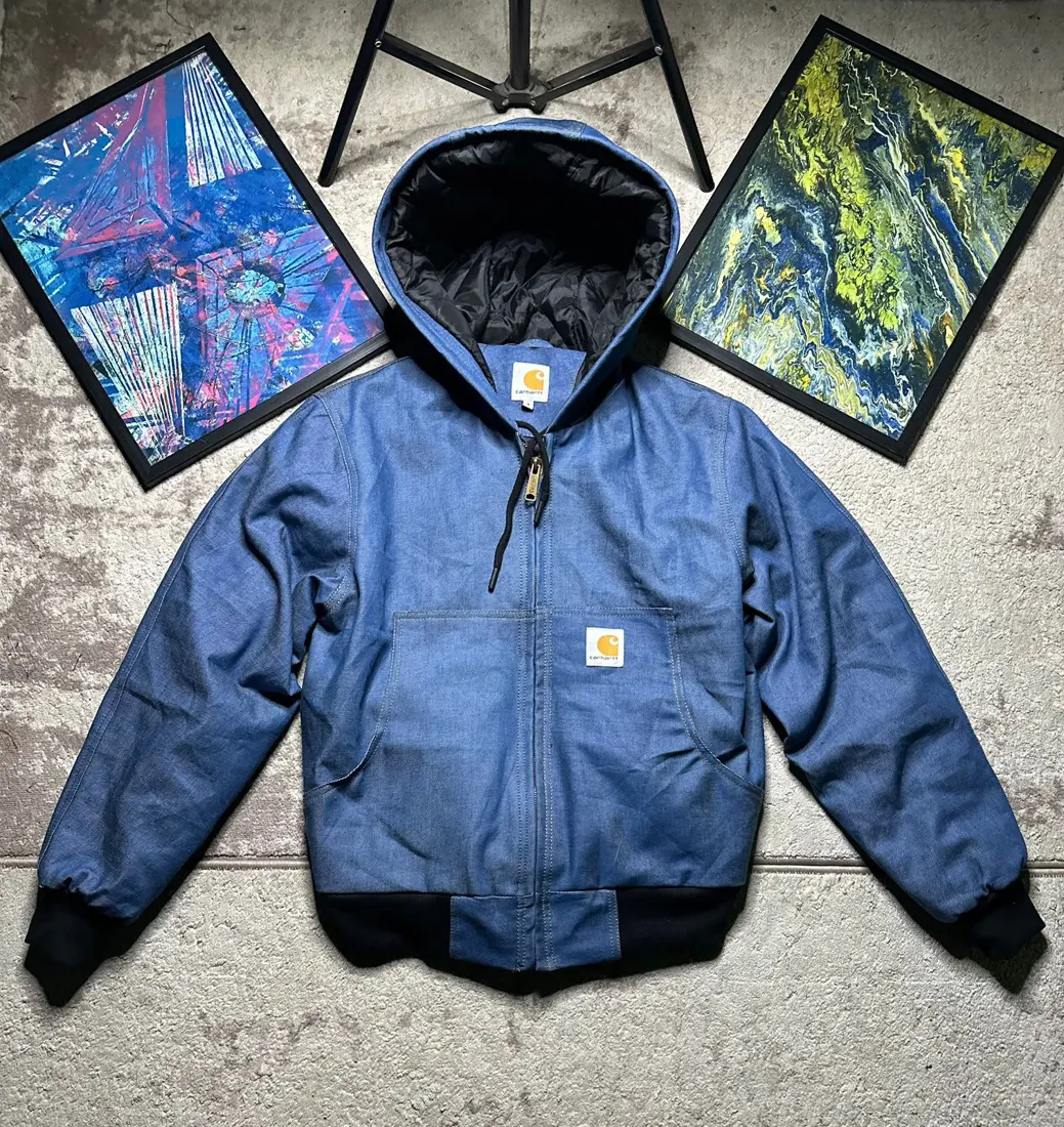 Vintage Carhartt Hooded Jacket — Grey