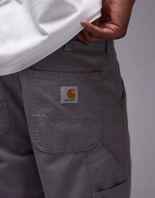 Vintage Carhartt Double Knee Work Pants — Grey — full view, like new condition